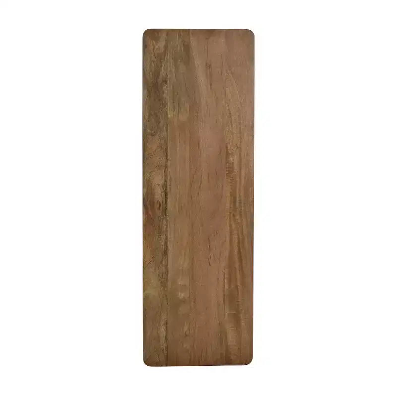 Banc de salle à manger rustique en bois de manguier massif 50", marron doré