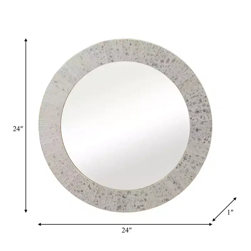 Miroir rond avec cadre texturé, finition métallique dorée, style moderne pour la décoration murale de la maison, du bureau, de la chambre ou du salon