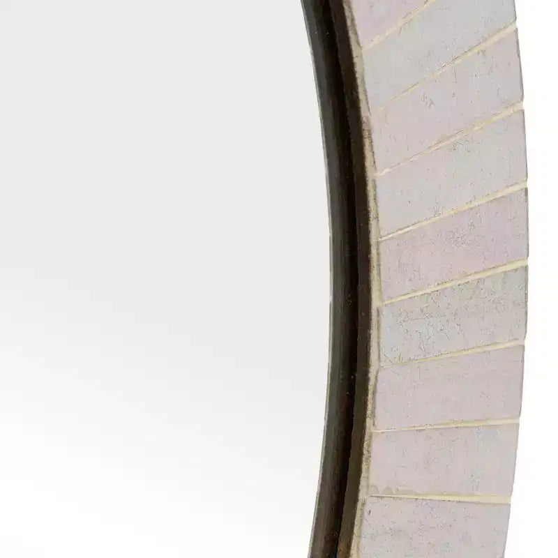 Miroir rond avec cadre texturé, finition métallique dorée, style moderne pour la décoration murale de la maison, du bureau, de la chambre ou du salon