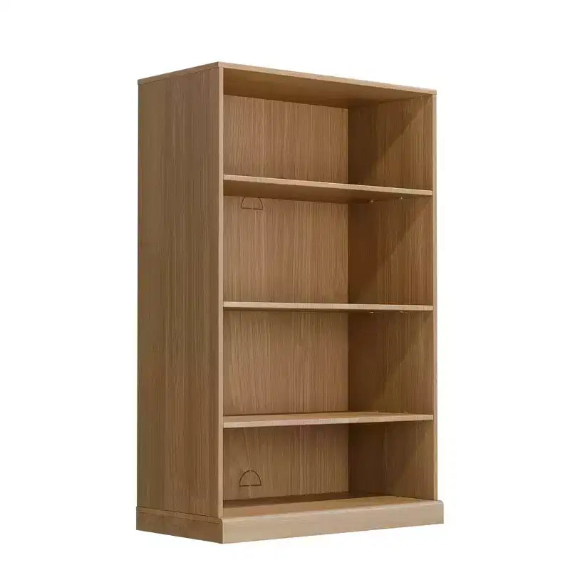 Meuble de rangement bibliothèque en bois sans porte de 124,5 cm, 3 étagères, assemblage libre, pour cuisine, chambre, entrée et salon, Naturel