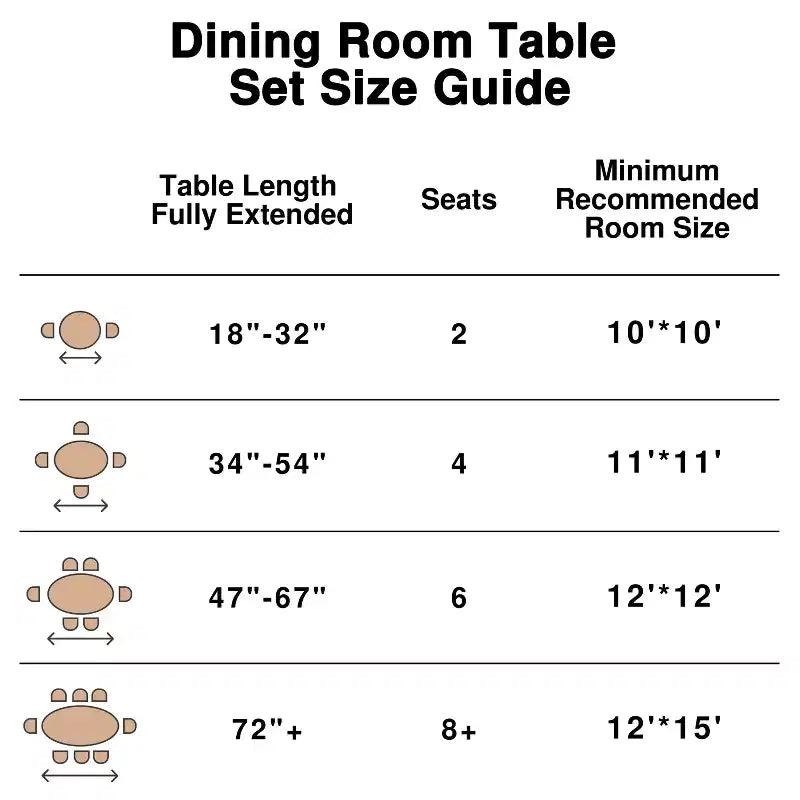 Table à manger en bois 67 po, Table de cuisine moderne du milieu du siècle pour 6 personnes, Noyer