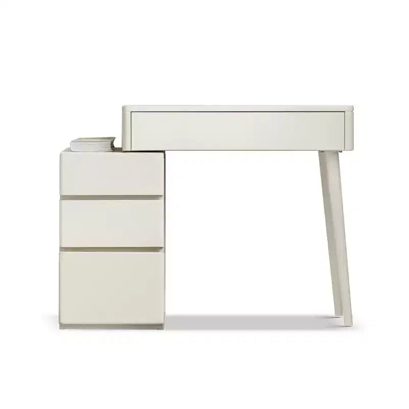 Coiffeuse Moderne en Bois avec 4 Tiroirs et Tabouret
