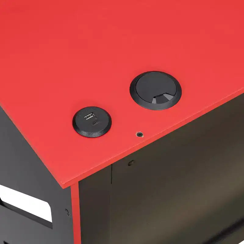 Lit de repos double avec bureau intégré, chargement USB et lit gigogne, lit multifonctionnel peu encombrant pour chambre d'amis et gaming