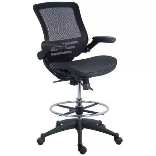 Chaise de bureau de direction en cuir PU doré de 33" réglable en hauteur avec contrôle d'inclinaison et accoudoirs ajustables