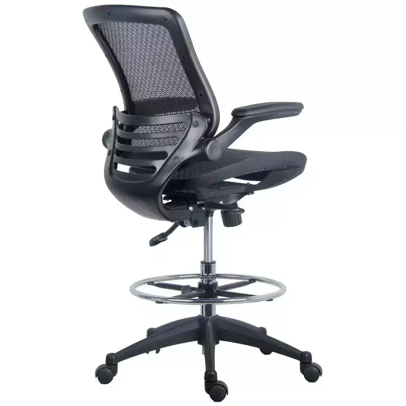Chaise de bureau de direction en cuir PU doré de 33" réglable en hauteur avec contrôle d'inclinaison et accoudoirs ajustables
