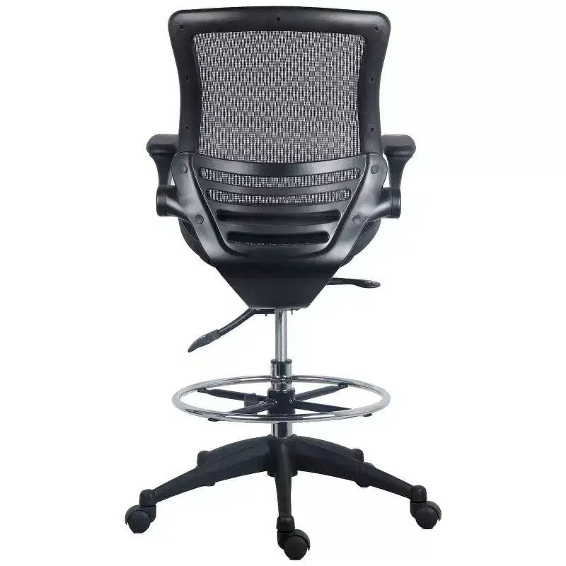 Chaise de bureau de direction en cuir PU doré de 33" réglable en hauteur avec contrôle d'inclinaison et accoudoirs ajustables