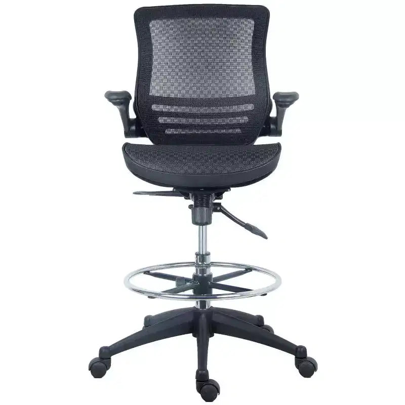 Chaise de bureau de direction en cuir PU doré de 33" réglable en hauteur avec contrôle d'inclinaison et accoudoirs ajustables