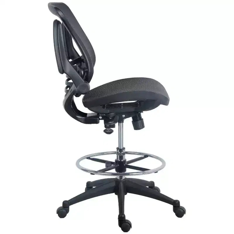 Chaise de bureau de direction en cuir PU doré de 33" réglable en hauteur avec contrôle d'inclinaison et accoudoirs ajustables