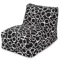 Chaise longue pouf, billes de polystyrène 50 % recyclées, usage intérieur, 91 cm L x 68 cm l x 61 cm H