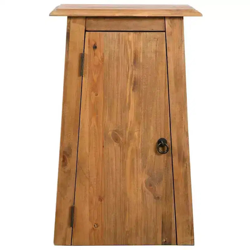 Meuble mural de salle de bain rustique en pin massif, marron, 41,9 x 23,1 x 70,1 cm