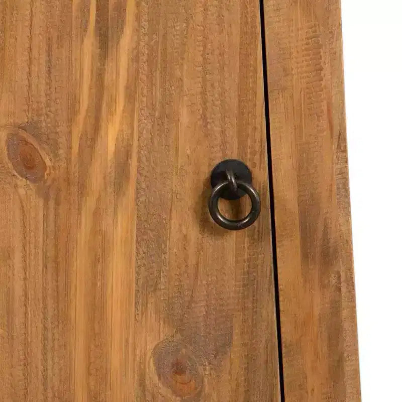 Meuble mural de salle de bain rustique en pin massif, marron, 41,9 x 23,1 x 70,1 cm