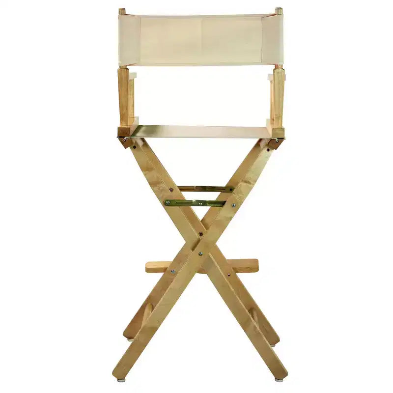 Chaise de réalisateur hauteur bar - Cadre en bois naturel