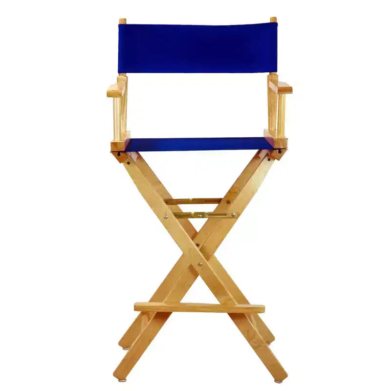 Chaise de réalisateur hauteur bar - Cadre en bois naturel