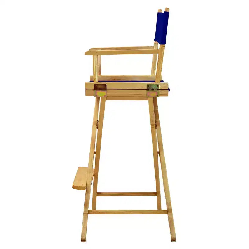 Chaise de réalisateur hauteur bar - Cadre en bois naturel