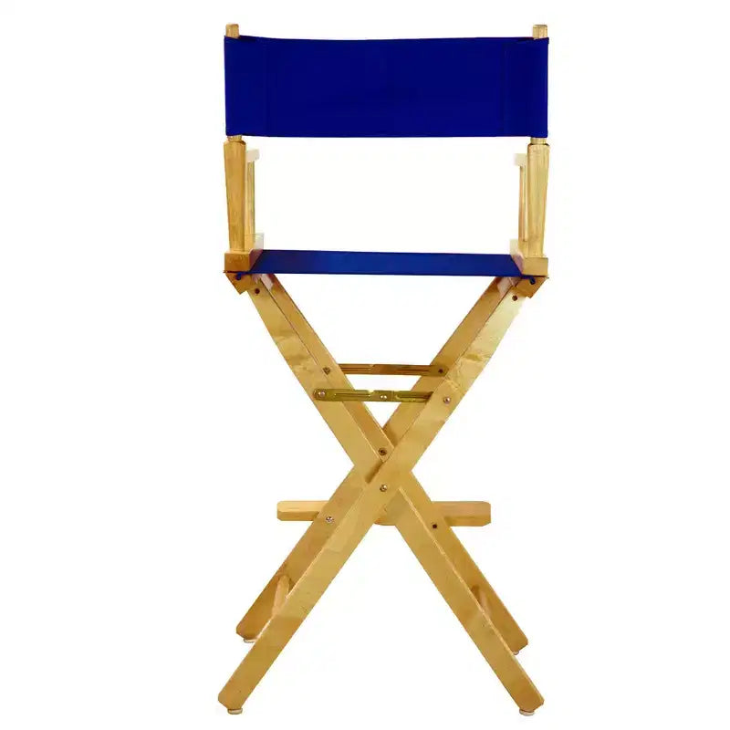Chaise de réalisateur hauteur bar - Cadre en bois naturel