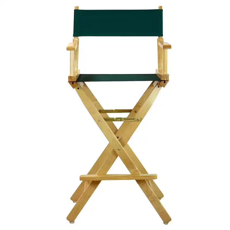 Chaise de réalisateur hauteur bar - Cadre en bois naturel