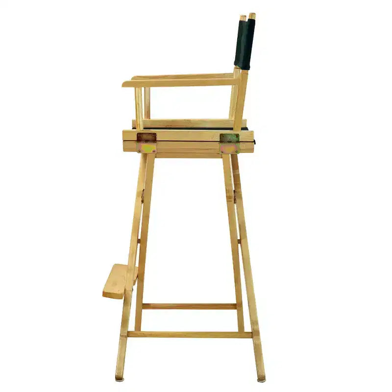 Chaise de réalisateur hauteur bar - Cadre en bois naturel