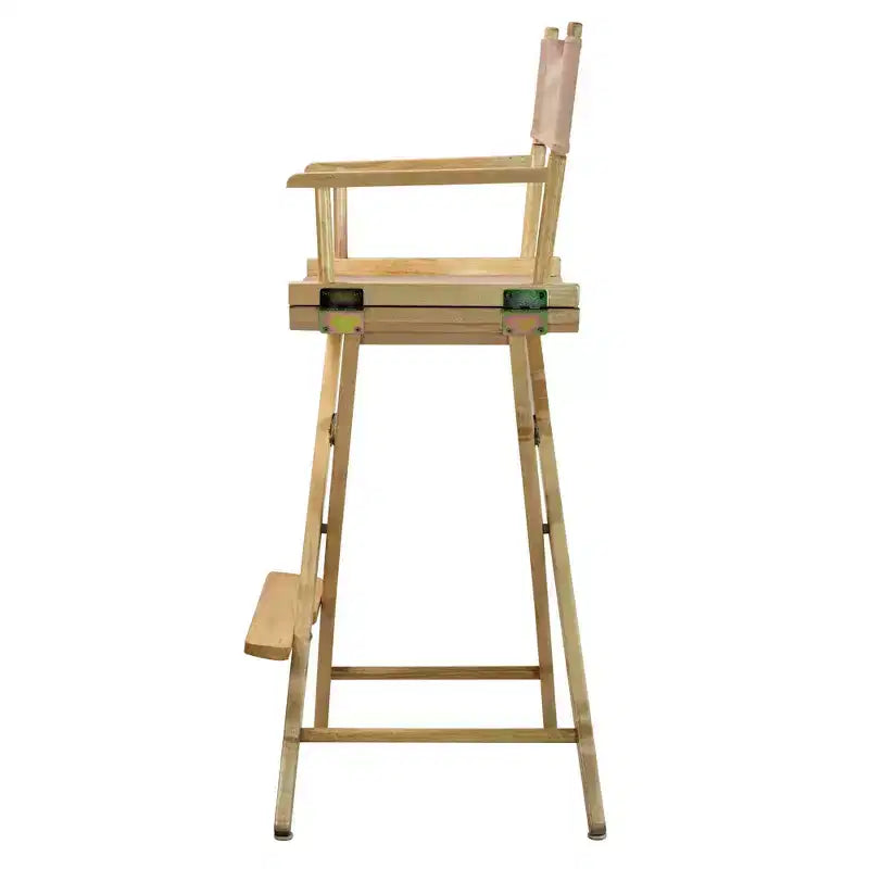 Chaise de réalisateur hauteur bar - Cadre en bois naturel