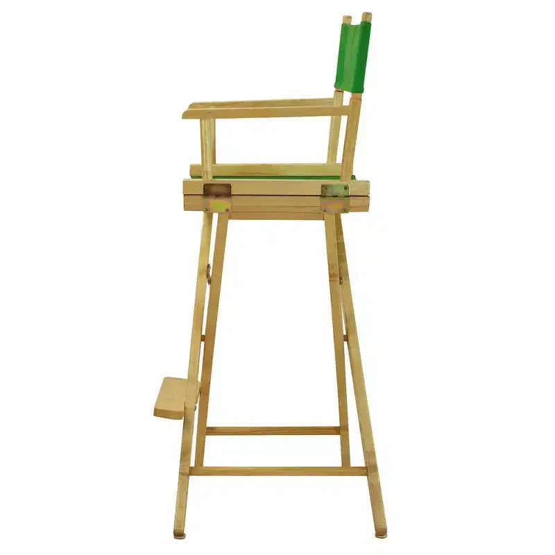 Chaise de réalisateur hauteur bar - Cadre en bois naturel