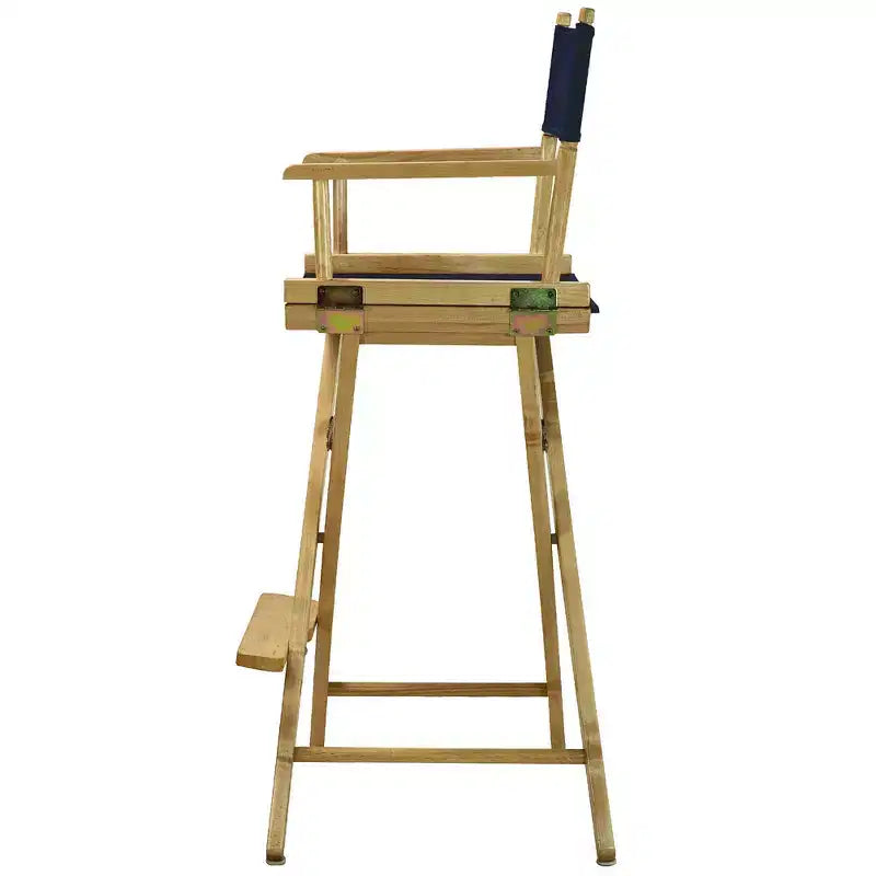 Chaise de réalisateur hauteur bar - Cadre en bois naturel
