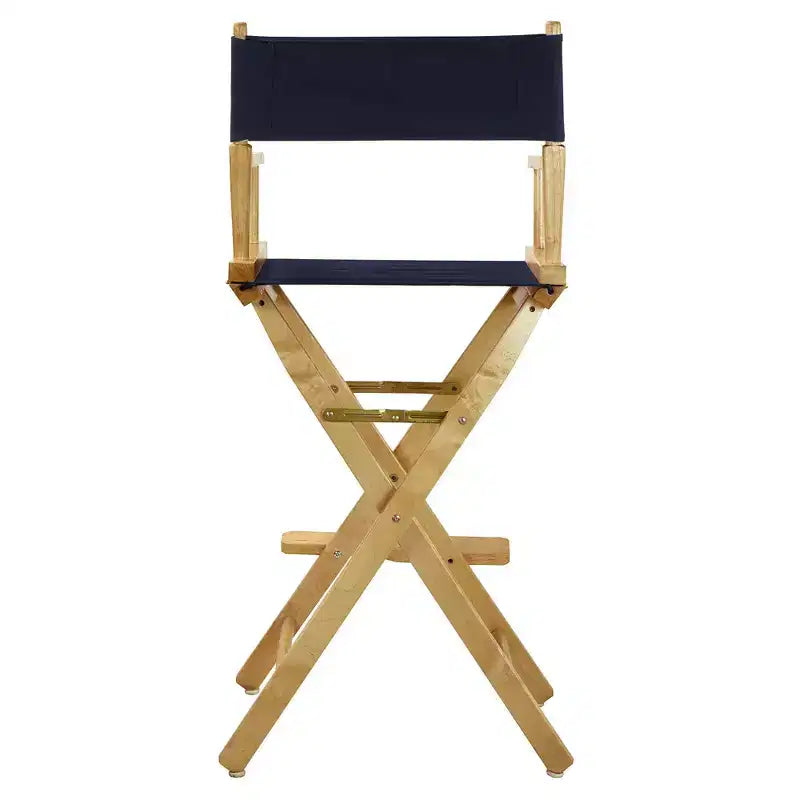 Chaise de réalisateur hauteur bar - Cadre en bois naturel