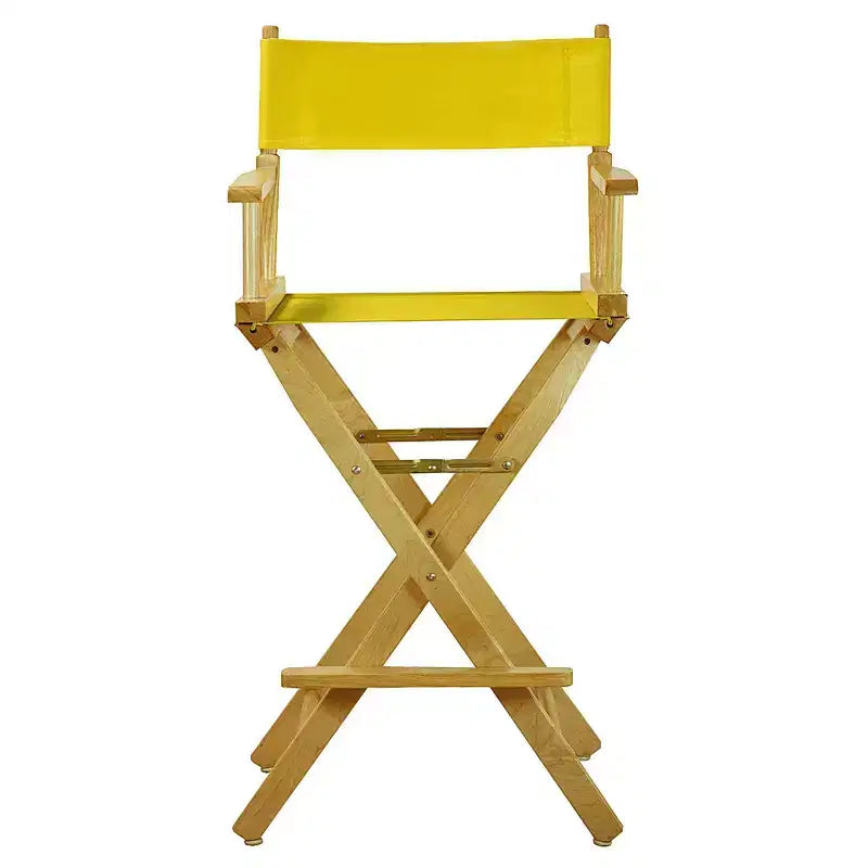 Chaise de réalisateur hauteur bar - Cadre en bois naturel