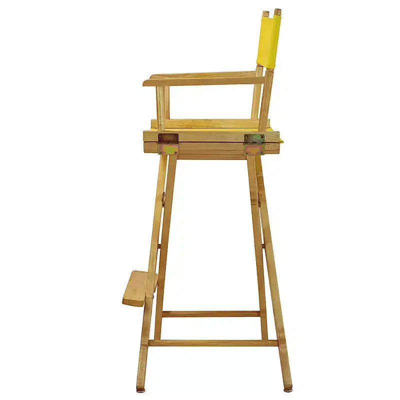 Chaise de réalisateur hauteur bar - Cadre en bois naturel
