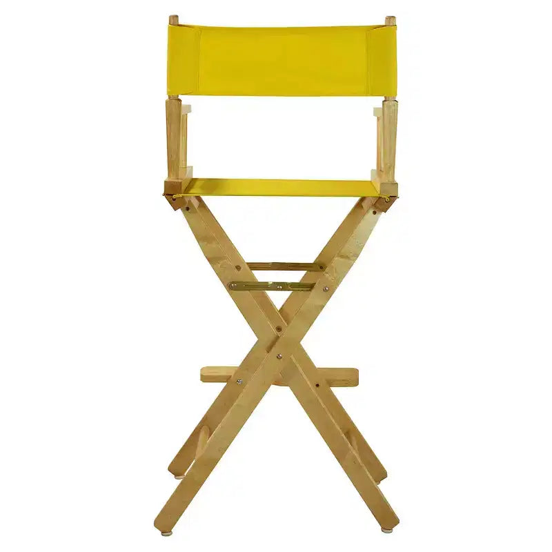 Chaise de réalisateur hauteur bar - Cadre en bois naturel