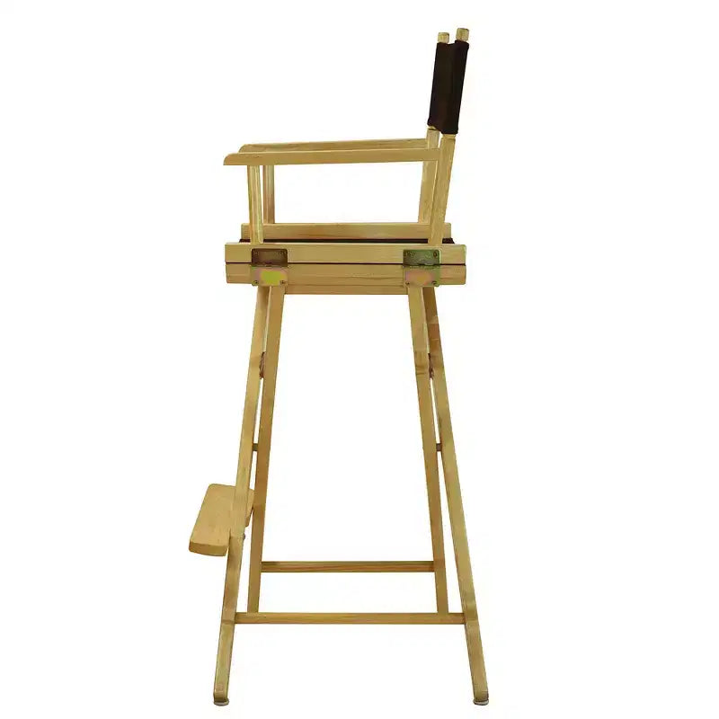Chaise de réalisateur hauteur bar - Cadre en bois naturel