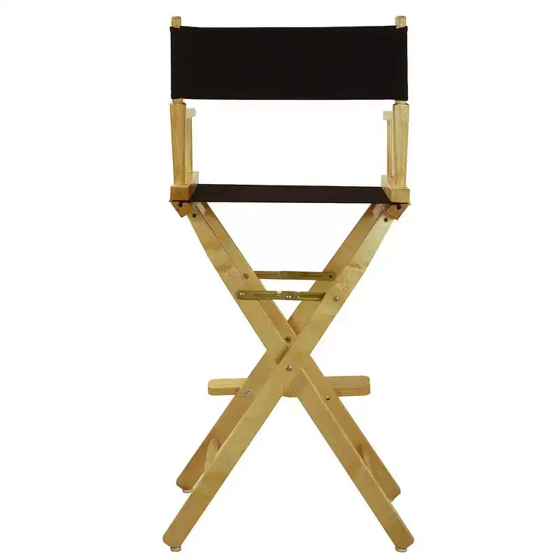 Chaise de réalisateur hauteur bar - Cadre en bois naturel