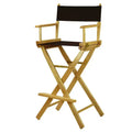 Chaise de réalisateur hauteur bar - Cadre en bois naturel