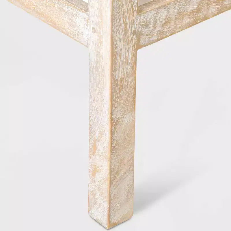 Tabouret de bar marron hauteur comptoir 60 cm incrustation coquille de noix de coco, piètement en bois de manguier, aucun assemblage requis