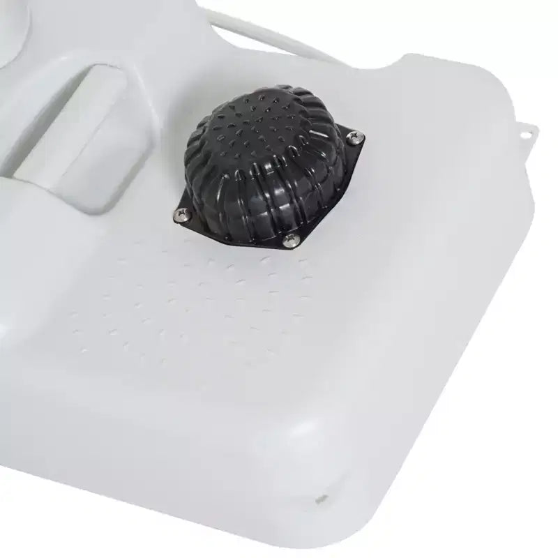 Évier de camping portable avec réservoir d'eau de 17 litres, réservoir de récupération de 24 litres et distributeur de savon pour camping-car, extérieur, intérieur, en PEHD, blanc