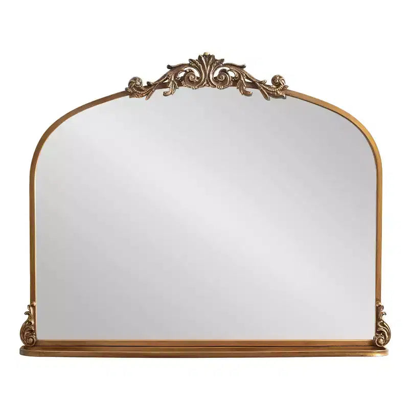 Miroir mural arche traditionnel 33"x26" avec étagère