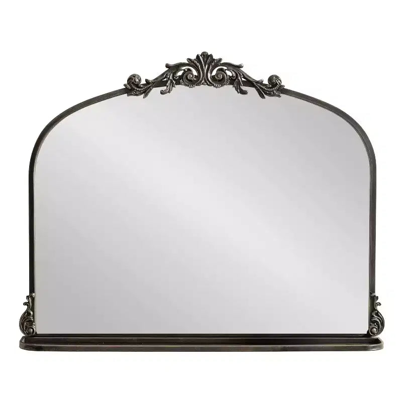 Miroir mural arche traditionnel 33"x26" avec étagère